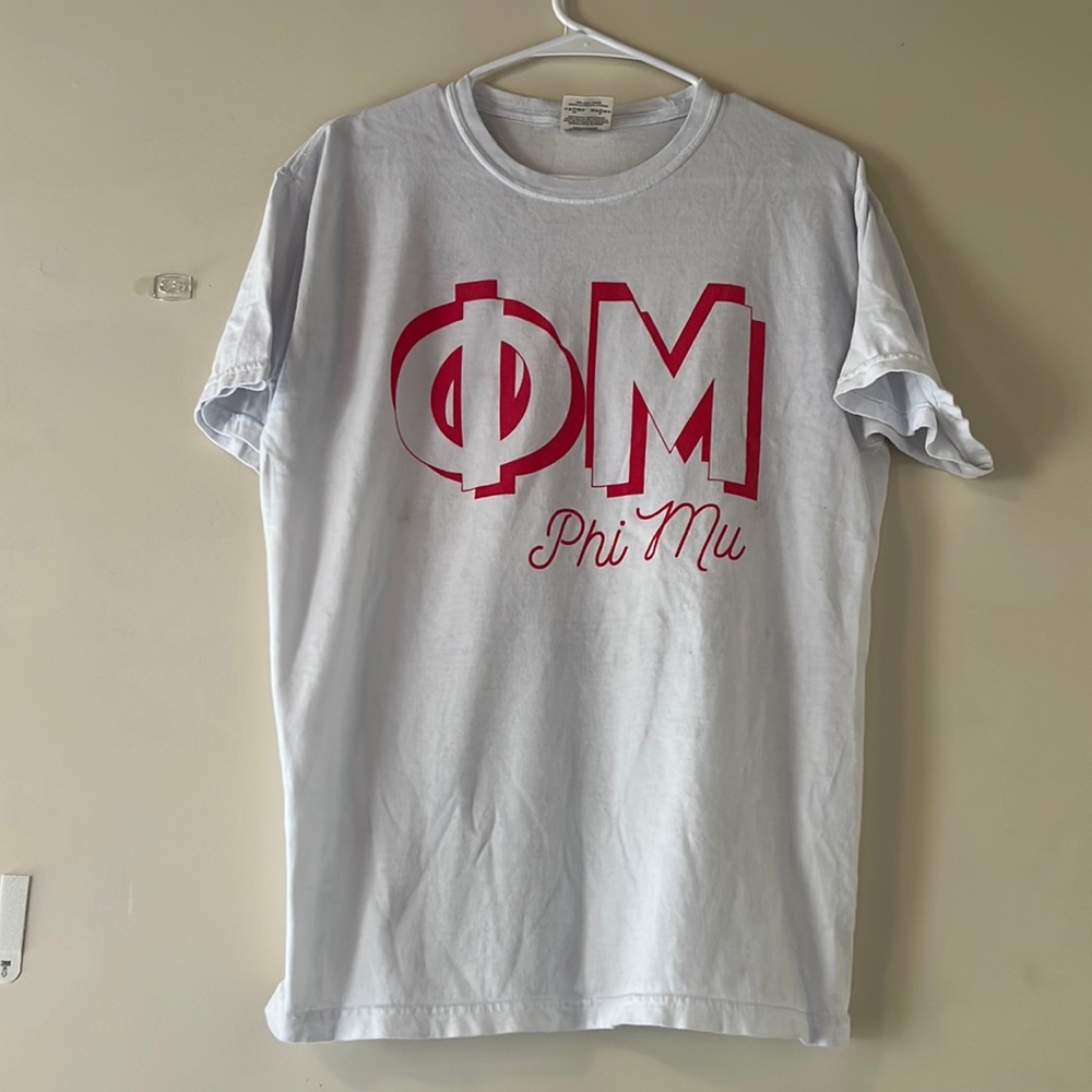 PHI MU LETTER T-SHIRT
